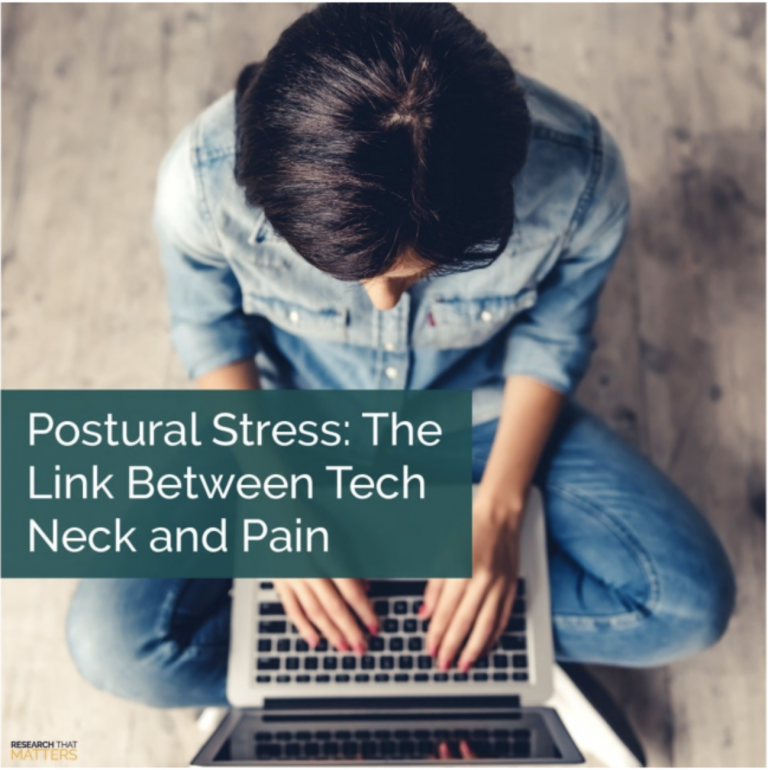 View of Postural Stress: The Link Between Tech Neck and Pain