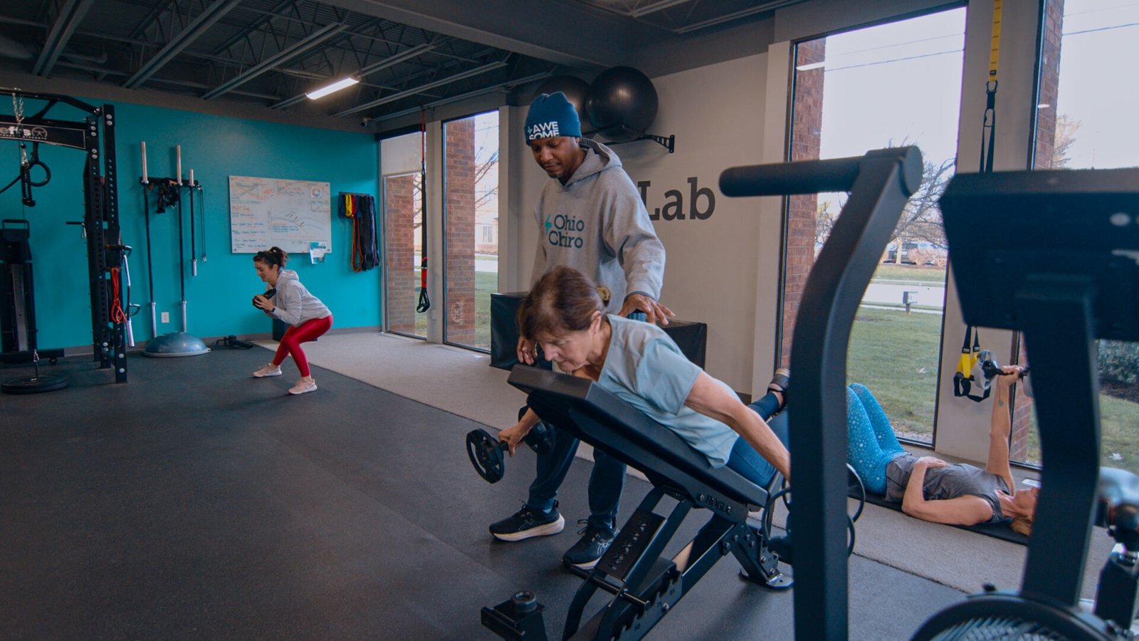 Ohio Chiro Training the the Lab